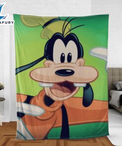 Funny Face Goofy Mickey Mouse Blanket