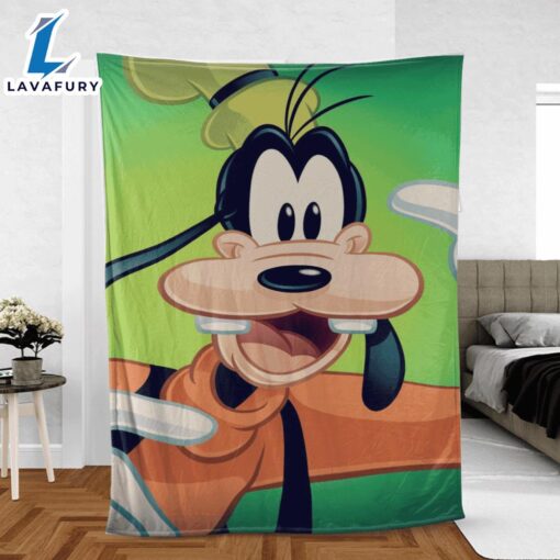 Funny Face Goofy Mickey Mouse Blanket