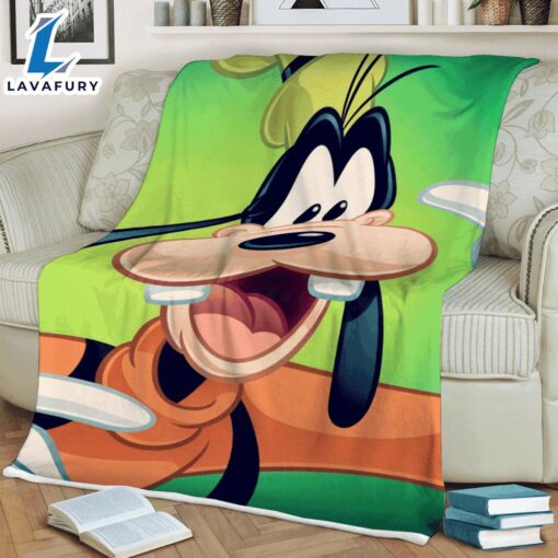 Funny Face Goofy Mickey Mouse Blanket