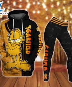 Garfield Character Hoodie And Leggings Set