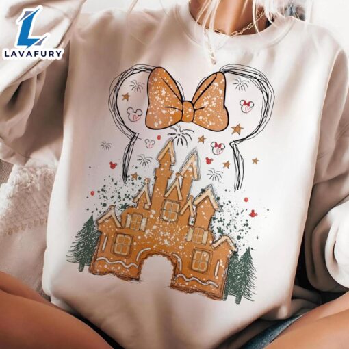 Gingerbread House,  Magical Castle, Mickey, Christmas Holiday shirt