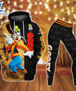 Goofy Pattern Design Hoodie and Leggings Set