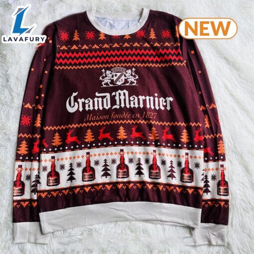 Grand Marnier Wine Ugly Christmas Sweater