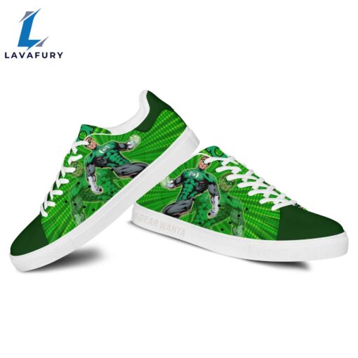 Green Lanturn Cartoon Stan Smith Shoes For Kid