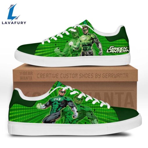 Green Lanturn Cartoon Stan Smith Shoes For Kid