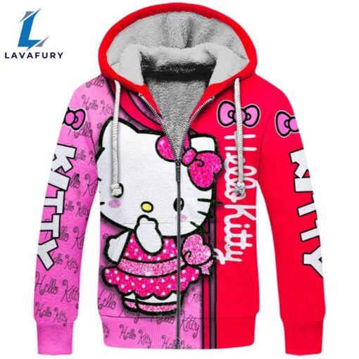 Hello Kitty Design Hoodie And Leggings Set