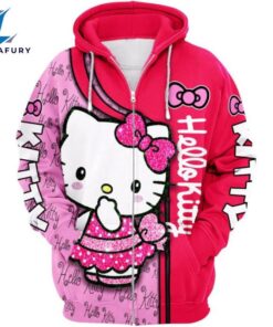 Hello Kitty Design Hoodie And Leggings Set