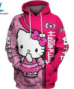 Hello Kitty Design Hoodie And Leggings Set