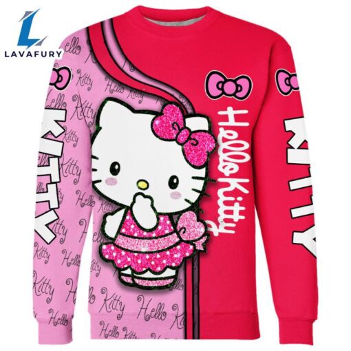 Hello Kitty Design Hoodie And Leggings Set