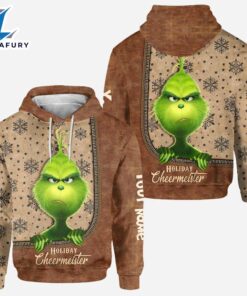 Holiday Cheermeister - Personalized Grinch Christmas Hoodie and Leggings