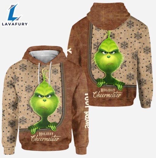 Holiday Cheermeister – Personalized Grinch Christmas Hoodie and Leggings