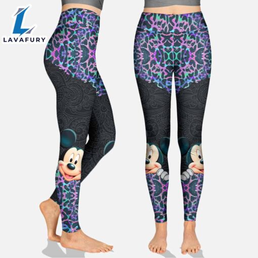 Holographic Leopard Mickey Mouse Ears – Personalized Hoodie and Leggings