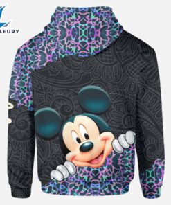 Holographic Leopard Mickey Mouse Ears - Personalized Hoodie and Leggings