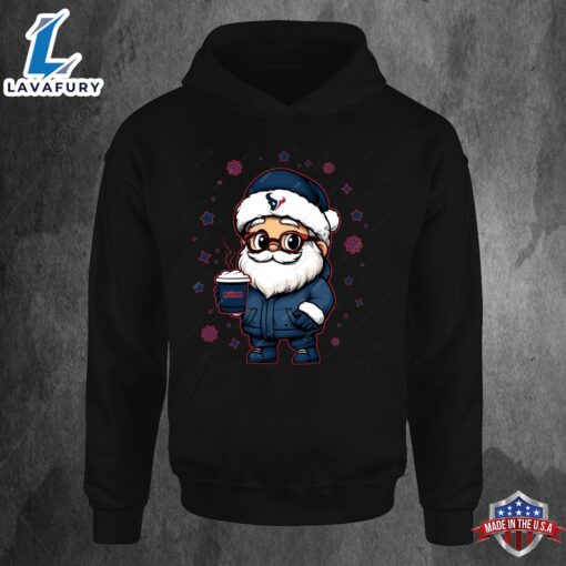 Houston Texans Santa Christmas Football Hoodie