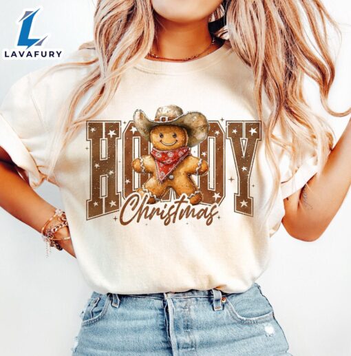 Howdy Christmas, Christmas Gingerbread Retro shirt