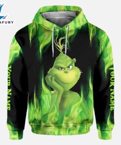 If You Kick Me - Personalized Grinch Stole Christmas All Over T-shirt and Hoodie