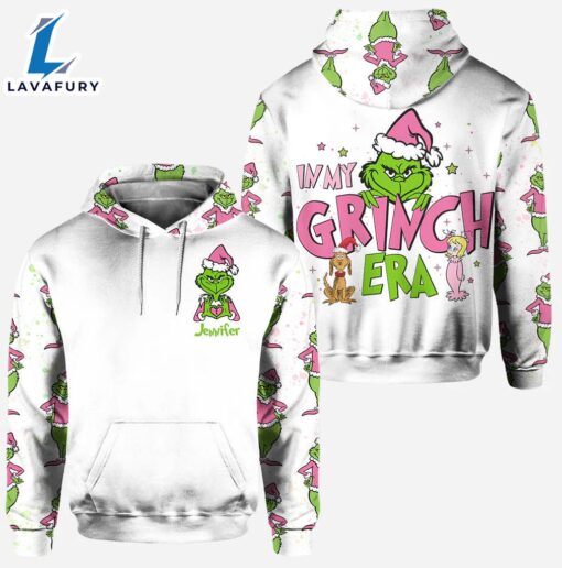 In My Era – Personalized Grinch Christmas Hoodie and Leggings