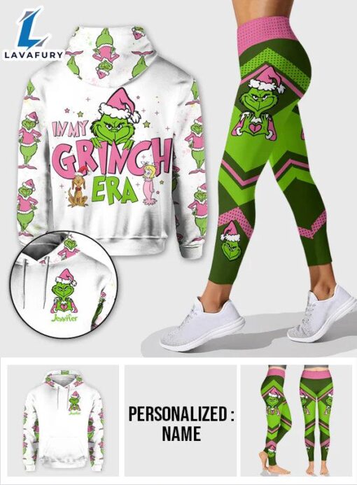 In My Era – Personalized Grinch Christmas Hoodie and Leggings