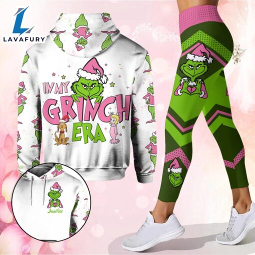 In My Era – Personalized Grinch Christmas Hoodie and Leggings