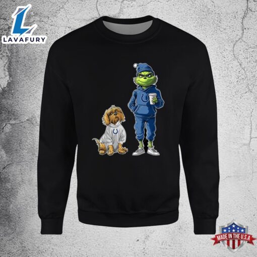 Indianapolis Colts Grinch Christmas Football Sweatshirt