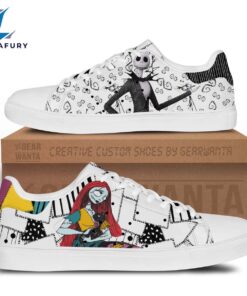 Jack & Sally Tennis Cartoon Stan Smith Shoes For Kid