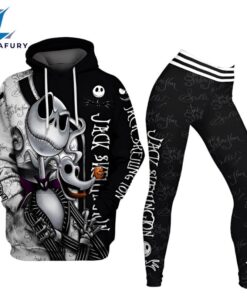 Jack Skellington Graphic Hoodie And Leggings Set