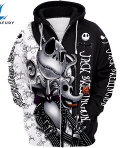 Jack Skellington Graphic Hoodie And Leggings Set