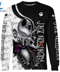 Jack Skellington Graphic Hoodie And Leggings Set