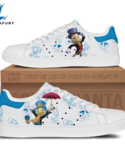 Jiminy Cricket Cartoon Stan Smith Shoes For Kid