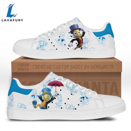 Jiminy Cricket Cartoon Stan Smith Shoes For Kid