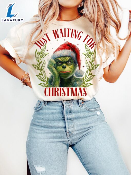 Just Waiting For Christmas, Funny Christmas Shirt