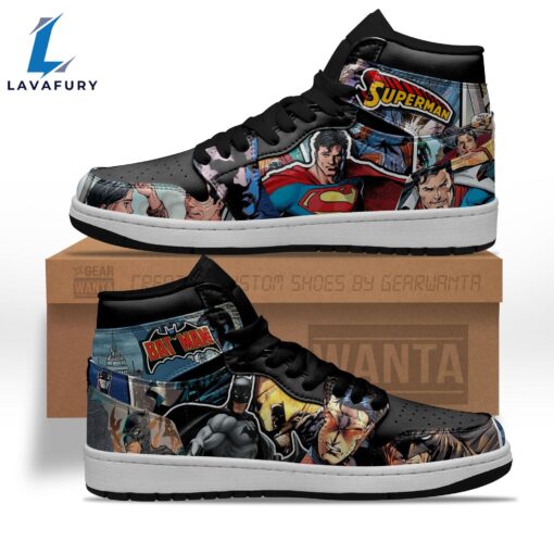 Justice League Batman x Superman Shoes Custom