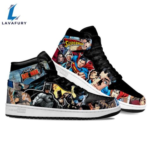 Justice League Batman x Superman Shoes Custom