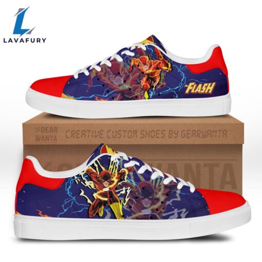 Justice League Flash Cartoon Stan Smith Shoes For Kid