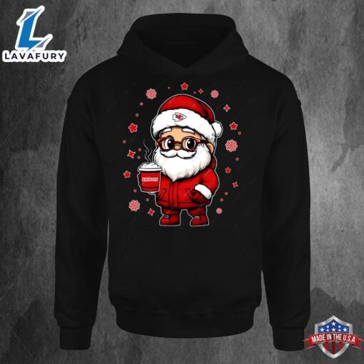 Kansas City Chiefs Santa Christmas Football Hoodie