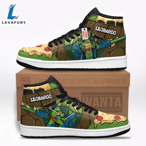 Leonardo Teenage Mutant Ninja Turtles J1 Shoes Custom