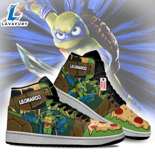 Leonardo Teenage Mutant Ninja Turtles J1 Shoes Custom