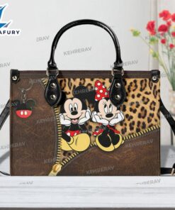 Leopard Mickey Minnie Leather bag…