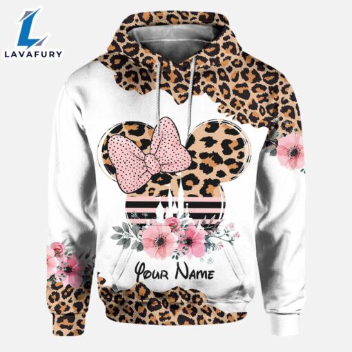 Leopard Mickey Mouse Ears – Personalized Mother’s Day Hoodie And Leggings