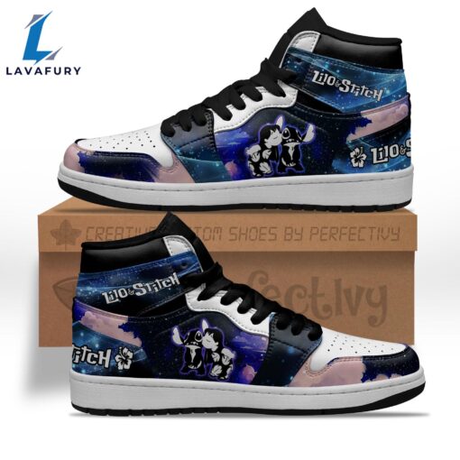 Lilo and Stitch Silhouette J1 Shoes Custom For Fans Sneakers