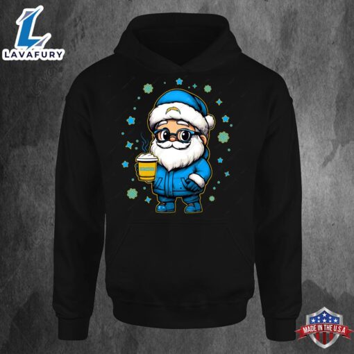 Los Angeles Chargers Santa Christmas Football Hoodie