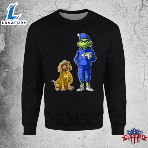 Los Angeles Rams Grinch Christmas Football Sweatshirt