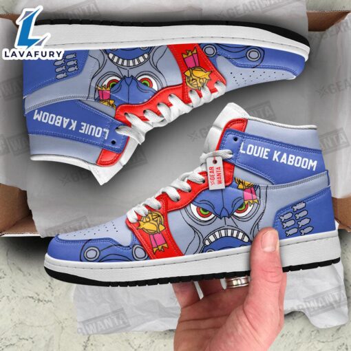 Louie Kaboom Mighty Morphin J1 Shoes Custom Sneakers