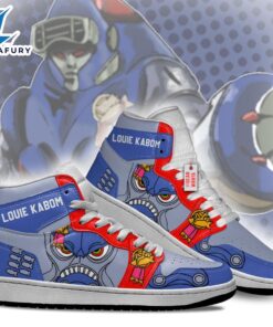 Louie Kaboom Mighty Morphin J1 Shoes Custom Sneakers