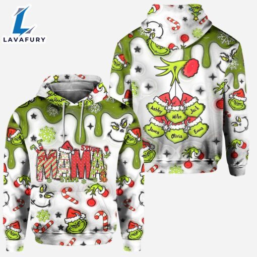 Mama Grinch – Personalized Mother Grinch Hoodie and Leggings