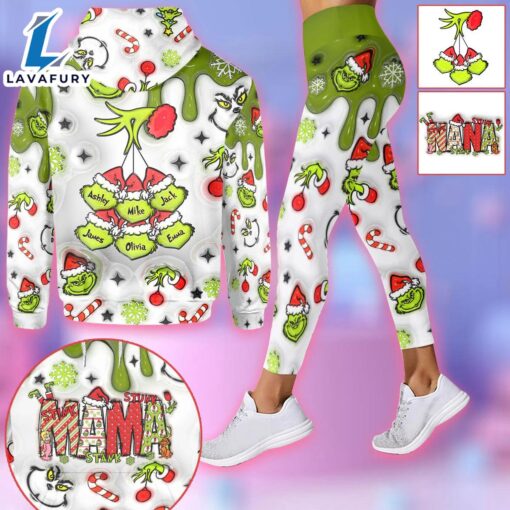 Mama Grinch – Personalized Mother Grinch Hoodie and Leggings