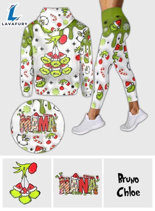 Mama Grinch – Personalized Mother Grinch Hoodie and Leggings