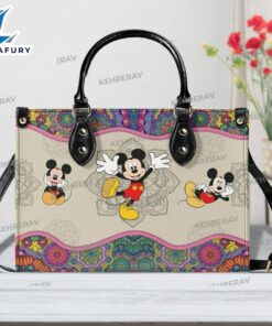 Mandala Mickey Leather bag Handbag