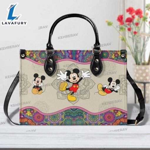 Mandala Mickey Leather bag Handbag