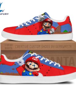 Mario Cartoon Stan Smith Shoes For Kid